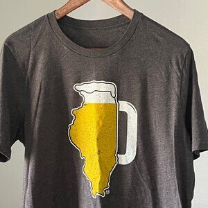 Illinois as a beer mug (MEDIUM)